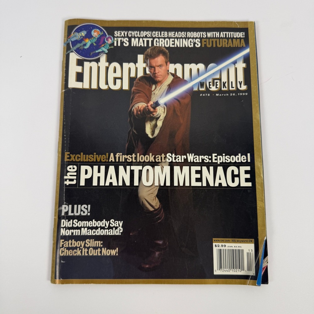 Entertainment Weekly #478 March 26 1999 Star Wars Phantom Menace Ewan McGregor